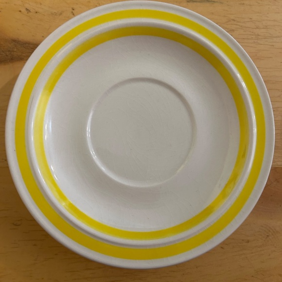 Set of 9 Vintage - 1546 Yellow Hand Painted Lunastone - Korea - Picture 5 of 16